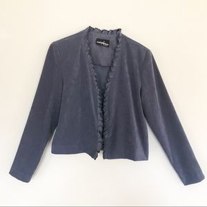 Vintage Blue Velvet Jacket